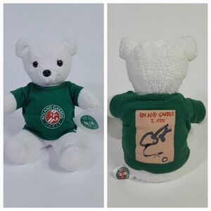 Vtg 2000 Y2k Roland Garros Paris Teddy Bear Plush Rare